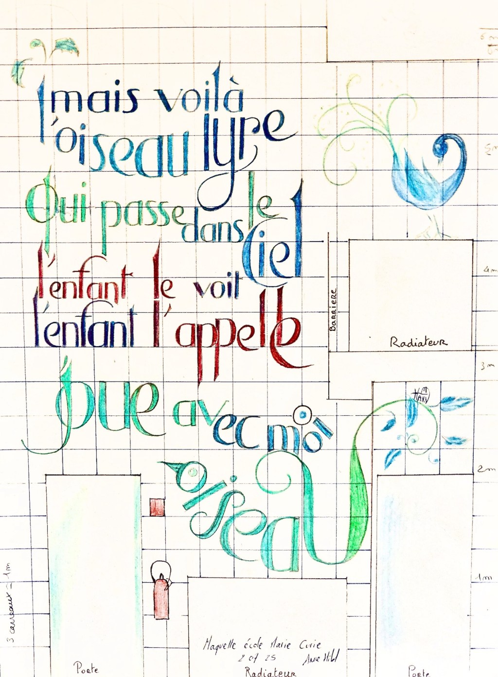 Maquette fresque Michel Bouillot